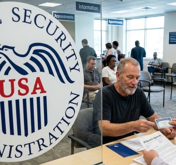 cambios SSI 2026 — Un ciudadano interactúa con un funcionario en una oficina de la Administración del Seguro Social para consultar sobre los beneficios. Foto de: Gestión
