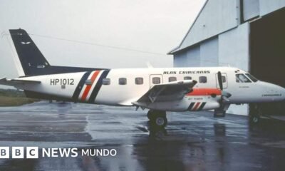 vuelo 901 Panamá — El avión de la aerolínea Alas Chiricanas involucrado en el atentado del vuelo 901 tras los hechos en Panamá. Foto de: Ministerio Público de Panamá