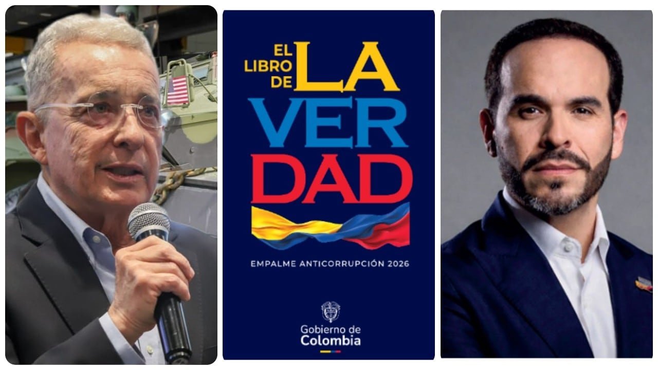 Álvaro Uribe Vélez y Abelardo De La Espriella en relación con la publicación del libro sobre el gobierno de Gustavo Petro. Foto de: semana.com
