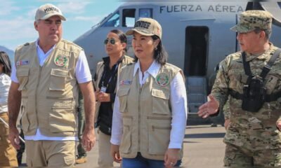 Fuerzas Armadas — Keiko Fujimori y otros miembros de la organización lideran una actividad junto a personal militar en un contexto de despliegue de seguridad. Foto de: La República
