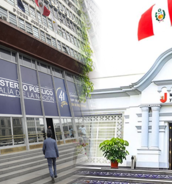 intervención fiscalía Minjus — Fachadas de las sedes del Ministerio Público y del Ministerio de Justicia y Derechos Humanos en Perú. Foto de: Exitosa Noticias