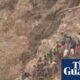 colapso de mina — Captura de un video que muestra el colapso de una mina de oro en la República Centroafricana donde fallecieron más de 100 personas. Foto de: The Guardian