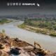 canon petrolero — Maquinaria pesada trabaja en las riberas de un río en Piura para ejecutar proyectos de prevención de desastres naturales. Foto de: ELTIEMPO.PE