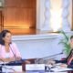 Keiko Fujimori y la presidenta del Partido Justice Center se reúnen para coordinar acciones contra la inseguridad ciudadana. Foto de: Perú21