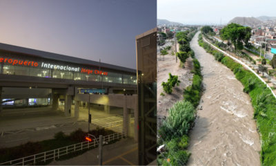 riesgo puentes Callao El — Fachada del Aeropuerto Internacional Jorge Chávez en el Callao, cuya zona de acceso se ve amenazada por las crecidas de ríos. Foto de: Exitosa Noticias
