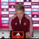 Vukovar, ciudad croata — El futbolista español Dani Olmo durante una rueda de prensa en el marco de la Nations League. Foto de: Marca