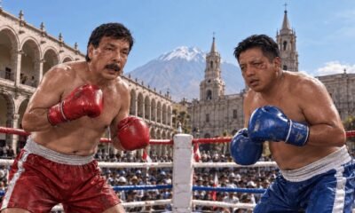 segunda vuelta — Dos boxeadores se enfrentan en un ring en Arequipa, simbolizando la contienda electoral entre Alfredo Zegarra y Jenry Huisa. Foto de: El Búho