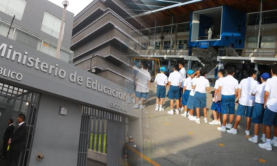 restablecimiento nota conducta Minedu — Estudiantes de secundaria se congregan frente a las instalaciones del Ministerio de Educación para el retorno de la nota de conducta. Foto de: Exitosa Noticias