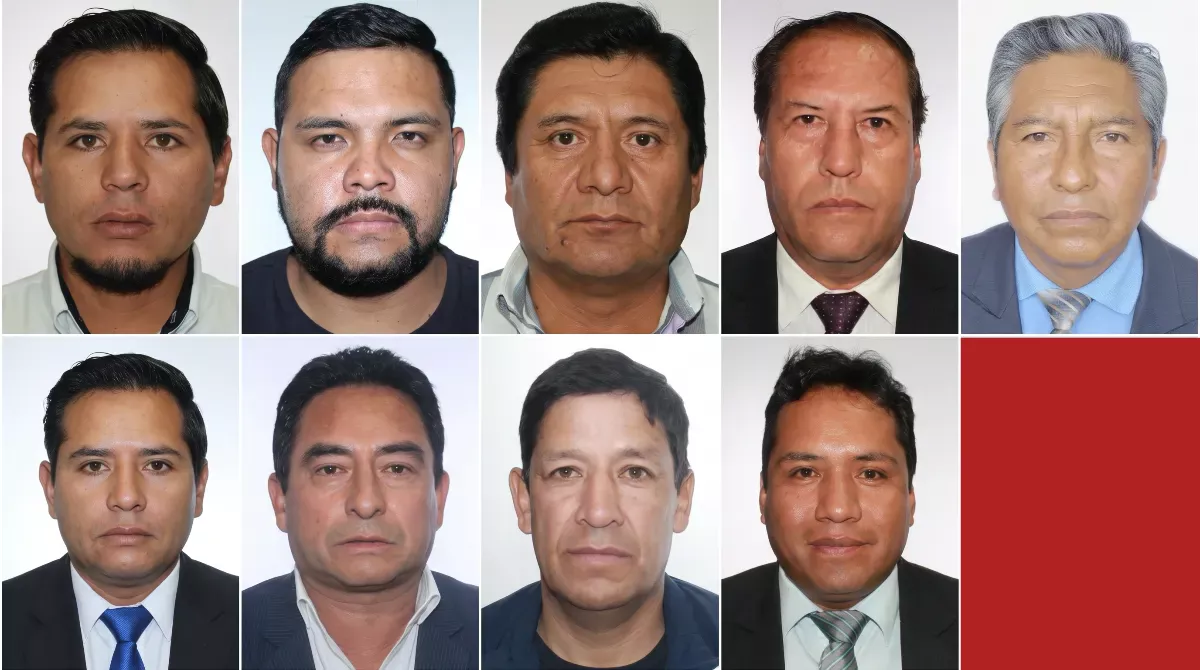 resultados elecciones Arequipa — Retratos de los candidatos que resultaron ganadores en diversos distritos de Arequipa para las elecciones municipales de 2026. Foto de: El Búho